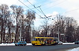 Tatra-T3SUCS #309 8-го маршрута на Московском проспекте на перекрестке с улицей Броненосца "Потемкин"