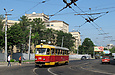 Tatra-T3SU #310 12-го маршрута на проспекте "Правды" перед поворотом на улицу Тринклера