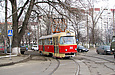 Tatra-T3SU #310 поворачивает с улицы Плехановской на улицу Морозова