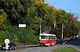 Tatra-T3SU #310 12-го маршрута на спуске Пассионарии в районе улицы Клочковской