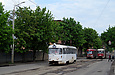 Tatra-T3SU #310 12-го маршрута на улице Котлова в районе улицы Красноармейской