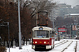 Tatra-T3SUCS #310 20-го маршрута на улице Клочковской возле Досвидного переулка