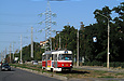 Tatra-T3SUCS #310 5-го маршрута на улице Морозова в районе улицы Ковтуна