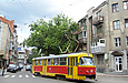 Tatra-T3SU #311 12-го маршрута поворачивает с улицы Маяковского на улицу Мироносицкую