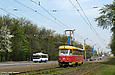 Tatra-T3SU #311 12 маршрута на Сумской улице возле станции Детской железной дороги