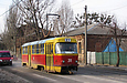 Tatra-T3SU #311 27-го маршрута на улице 1-й Конной армии невдалеке от перекрёстка с Грековской улицей