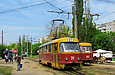 Tatra-T3SU #311 27-го маршрута на улице Героев Труда перед выездом на проспект Тракторостроителей