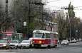 Tatra-T3SUCS #311 7-го маршрута на улице Конева перед поворотом на улицу Полтавский шлях