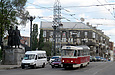Tatra-T3SUCS #311 27-го маршрута и Mercedes-Benz Sprinter 311CDI гос.# АХ3221ЕЕ 24-го маршрута на Московском проспекте возле Харьковской набережной