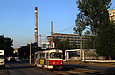 Tatra-T3SUCS #311 27-го маршрута на улице Москалевской в районе улицы Пахаря