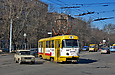 Tatra-T3SU #312 6-го маршрута поворачивает с Московского проспекта на улицу Академика Павлова