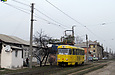 Tatra-T3SU #312 27-го маршрута на улице Академика Павлова в районе улицы Серп и молот