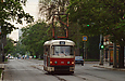 Tatra-T3SU #312 служебной развозки на улице Молочной между улицей Плехановской и проспектом Гагарина