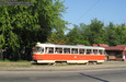 Tatra-T3SU #315 12-го маршрута на Мироносицкой улице возле ЦПКиО им. Горького