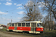 Tatra-T3SU #315 12-го маршрута на конечной станции "Новожаново"