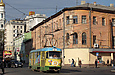 Tatra-T3SU #315 7-го маршрута на улице Университетской возле перекрестка с улицей Кооперативной и Банным переулком