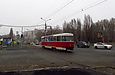Tatra-T3SUCS #315 20-го маршрута на улице Клочковской на перекрестке с улицами Новгородской и Семена Кузнеца