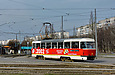 Tatra-T3SUCS #315 27-го маршрута на повороте с проспекта Тракторостроителей на улицу Героев Труда