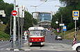 Tatra-T3SUCS #315 12-го маршрута на Клочковском спуске возле перекрестка с одноименной улицей