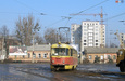 Tatra-T3SU #317 12-го маршрута на перекрестке улиц Котлова и Красноармейской