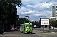 Tatra-T3SU #317 12-го маршрута на проспекте Правды отправился от остановки "Госпром"