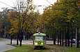 Tatra-T3SU #317 12-го маршрута на проспекте Правды поднимается от проспекта Ленина к улице Галана