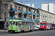 Tatra-T3SU #317 6-го маршрута и Tatra-T3SU #3068 27-го маршрута на улице Кирова возле перекрестка с проспектом Гагарина