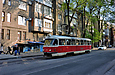 Tatra-T3SU #317 12-го маршрута на улице Тринклера перед перекрестком с улицей Культуры