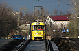 Tatra-T3SU #317 27-го маршрута на улице Москалевской на Основянском мосту