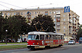 Tatra-T3SU #318 27-го маршрута на улице Академика Павлова возле Московского проспекта