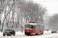 Tatra-T3SU #318 6-го маршрута на Московском проспекте в районе улицы Академика Павлова