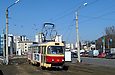 Tatra-T3SU #318 12-го маршрута на улице Клочковской в районе улицы Ивановской