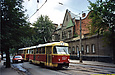Tatra-T3SU #327-328 7-го маршрута на улице 1-й Конной Армии в районе Рыбасовского переулка