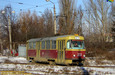 Tatra-T3SU #333 27-го маршрута на конечной станции "Льва Толстого"