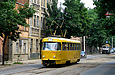 Tatra-T3SU #334 20-го маршрута на улице Котлова в районе остановки "Резниковский переулок"