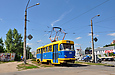 Tatra-T3SU #334 20-го маршрута на улице Клочковской в районе Ивановской улицы