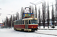 Tatra-T3SU #337 27-го машрута на улице Академика Павлова в районе остановки "522-й микрорайон"