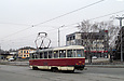 Tatra-T3SU #337 1-го маршрута выезжает с Нетеченского моста на площадь Бугримовой