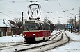 Tatra-T3SUCS #337 27-го маршрута на улице Академика Павлова в районе Сабуровой дачи