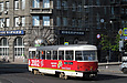 Tatra-T3SUCS #337 20-го маршрута выезжает с конечной станции "Южный вокзал" на улицу Котляра