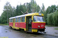 Tatra-T3SU #372 16-А маршрута на конечной станции "Льва Толстого"