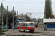Tatra-T3SU #379 6-го маршрута на улице Академика Павлова возле переулка Боткина