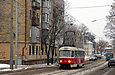 Tatra-T3SU #379 20-го маршрута на улице Котлова в районе Лосевского переулка
