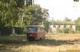 Tatra-T3SU #395 20-го маршрута следует по открытому парку Депо №1 (бывшего Ленинского трамвайного депо)