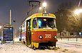 Tatra-T3SU #395 6-го маршрута на остановке "станция метро "площадь Восстания"