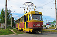 Tatra-T3SU #395 20-го маршрута на Клочковской улице в районе Ивановской улицы