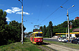 Tatra-T3SU #395 20-го маршрута на улице Клочковской возле Досвидного переулка