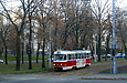 Tatra-T3M #395 12-го маршрута на проспекте Независимости на перекрестке с проспектом Науки