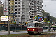 Tatra-T3M #395 20-го маршрута на улице Клочковской возле перекрестка с улицей Херсонской