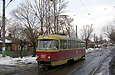 Tatra-T3SU #397 27-го маршрута на улице Октябрьской Революции между улицей Светлановской и улицей Власенко